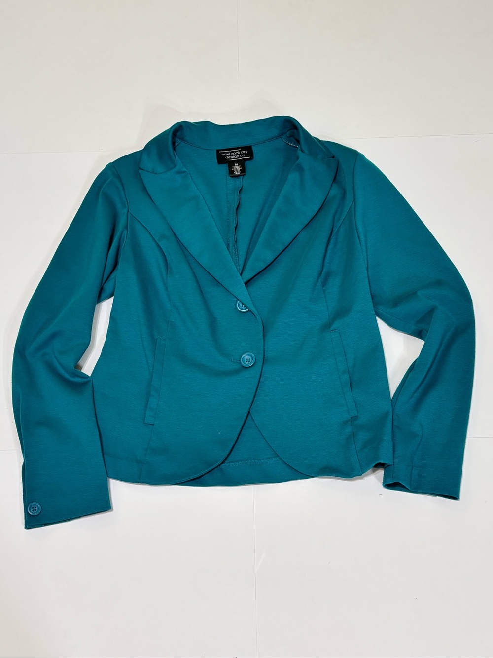 New York City design Co. jacket size medium in teal